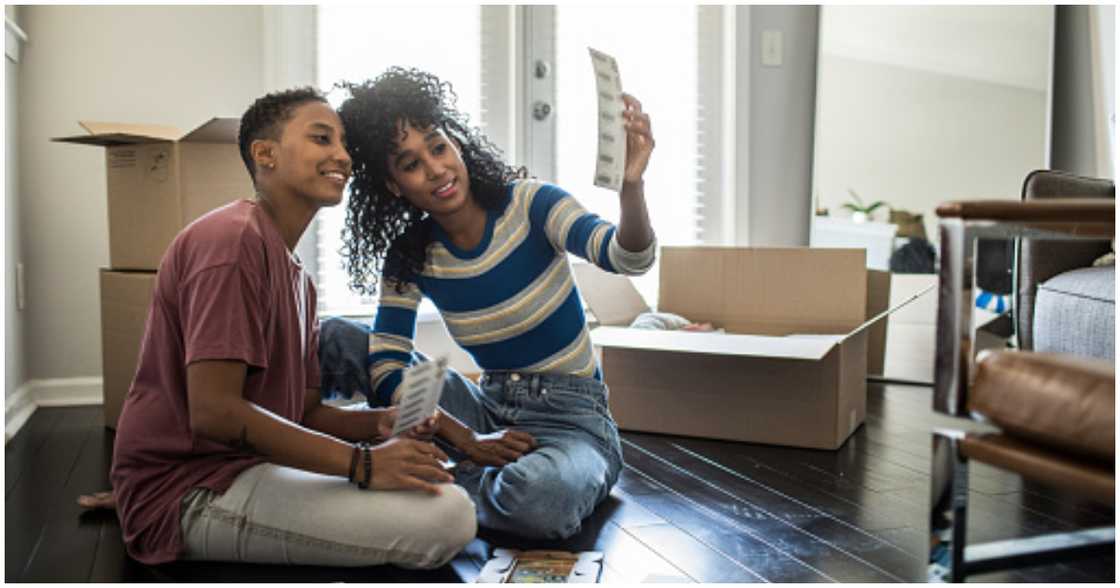 Roommates having a good time Roommates having a good time