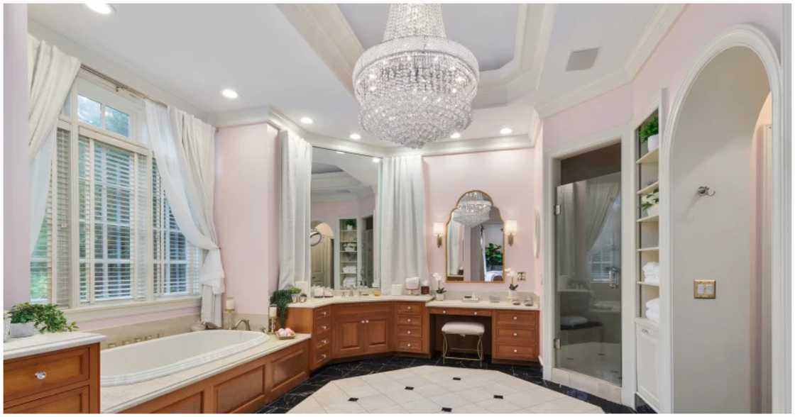 A look inside one of the bathrooms A look inside one of the bathrooms