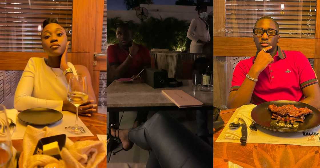 Despite's son Saahene and new girl Despite's son Saahene and new girl