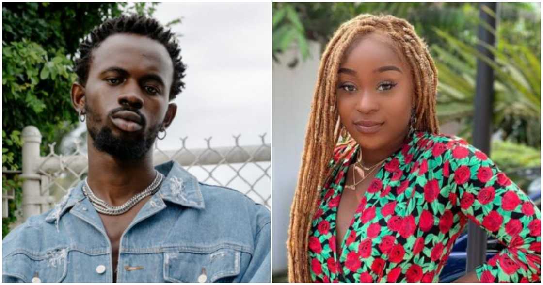 Efia Odo (left) and Black Sherif (right) in pictures Efia Odo (left) and Black Sherif (right) in pictures