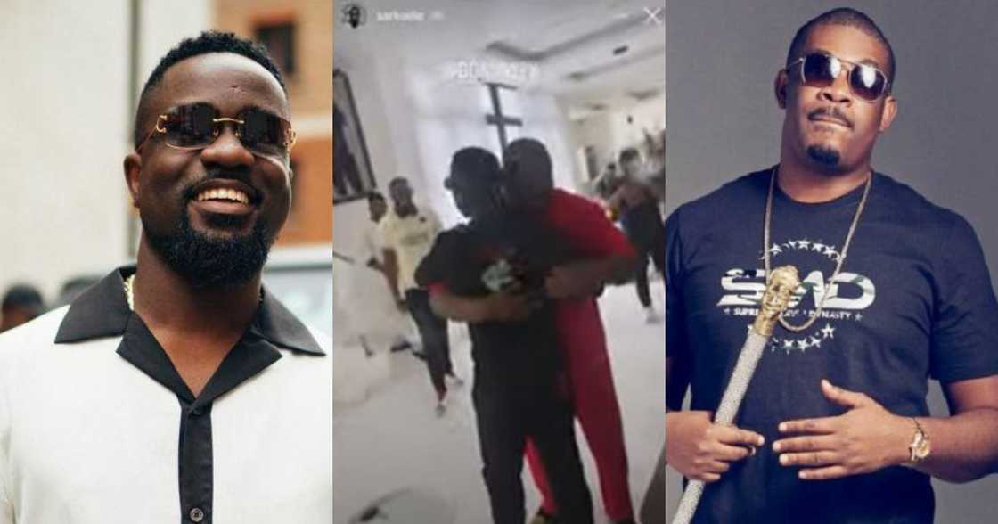 You say money no be problem; Don Jazzy says he as he meets Sarkodie in video