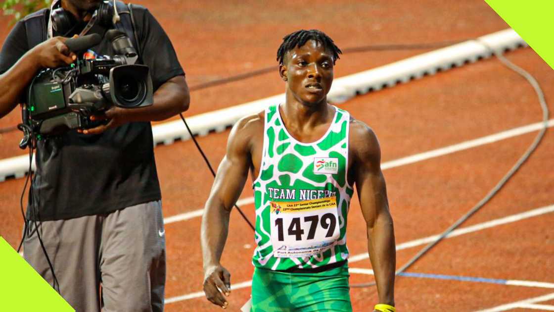 Kanyinsola Ajayi is through to the Men's 100m semifinal at Paris 2024 Olympics