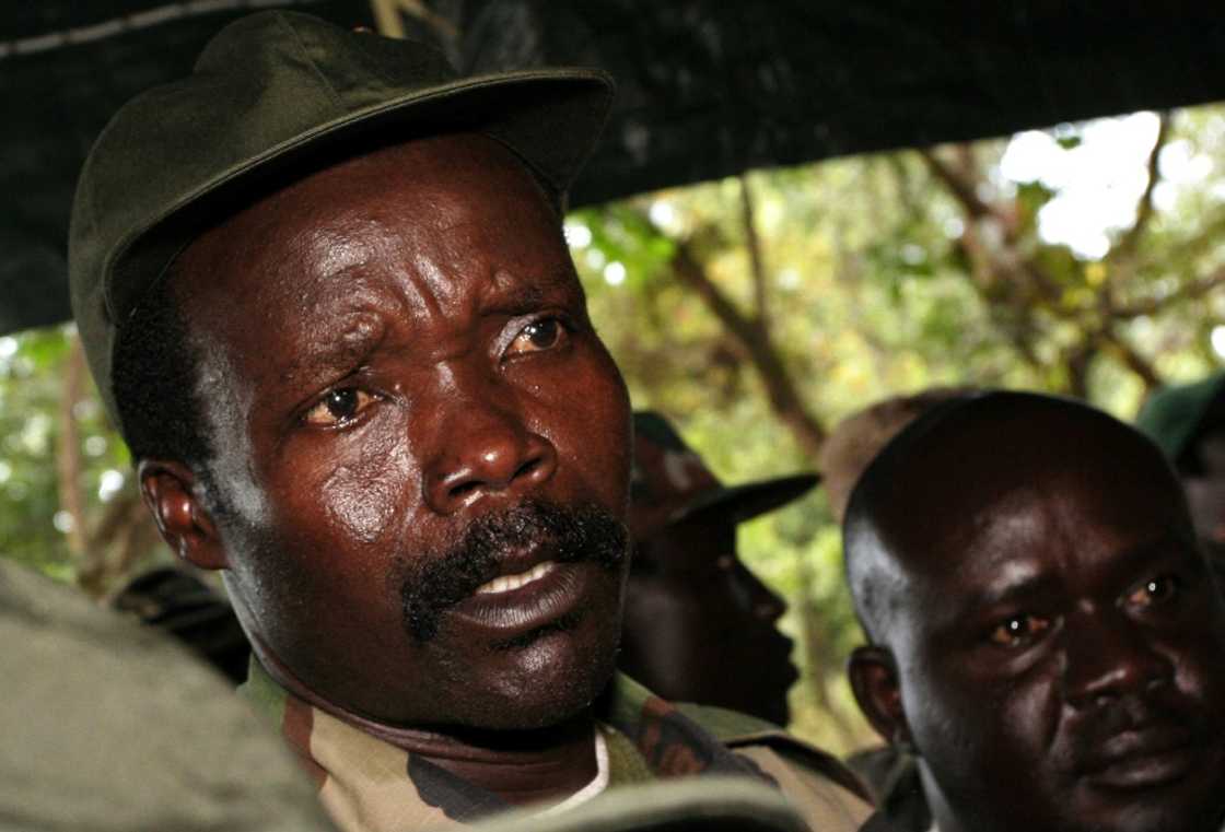 Fugitive: A rare picture of Kony, seen speaking to journalists in southern Sudan in November 2006 Fugitive: A rare picture of Kony, seen speaking to journalists in southern Sudan in November 2006