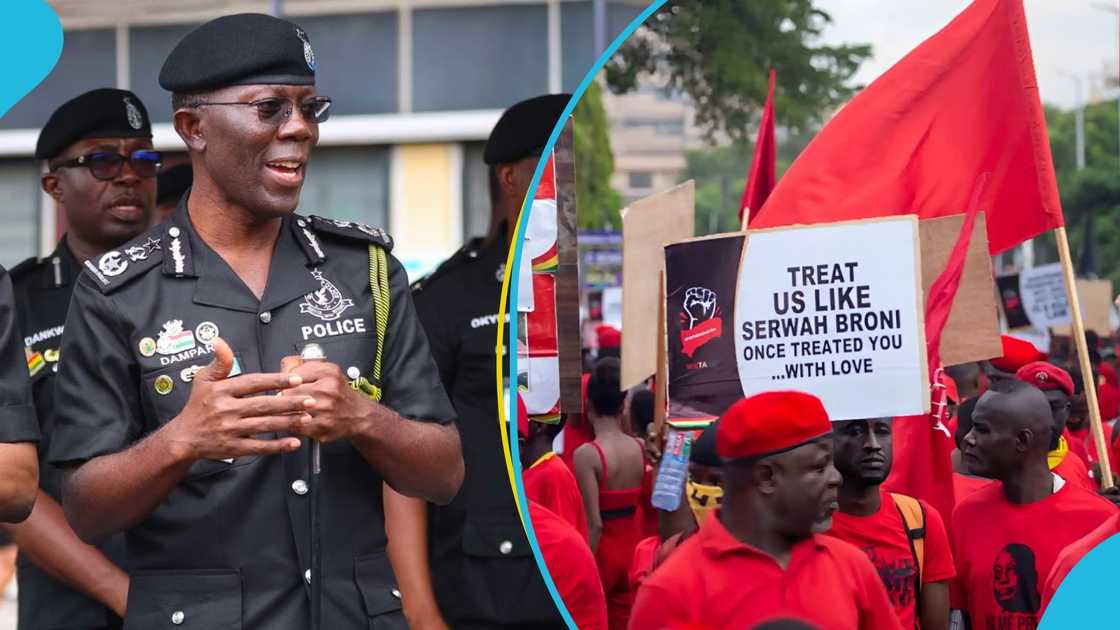 Ghana Police Service, Democracy Hub group, Ghana Police arrests protestors, Anti-Galamsey demonstrations, Democracy Hub protestors, Protests in Accra