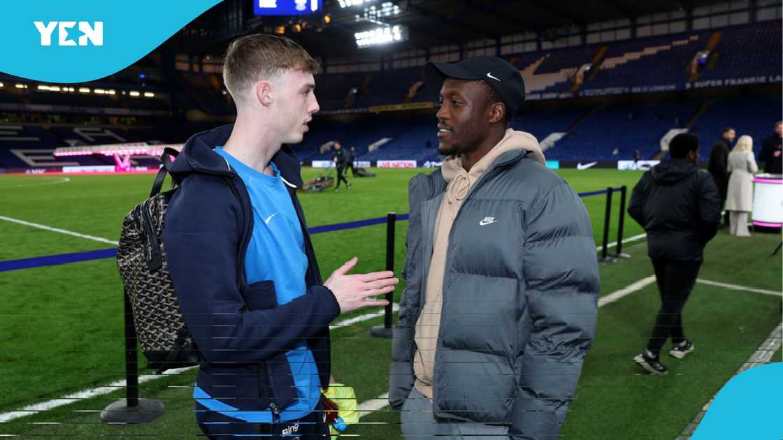 Letsile Tebogo meets favourote player Cole Pamer. Letsile Tebogo meets favourote player Cole Pamer.