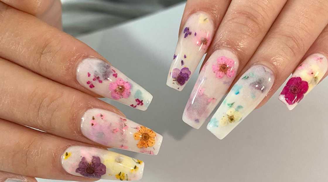 Milk bath nails Milk bath nails