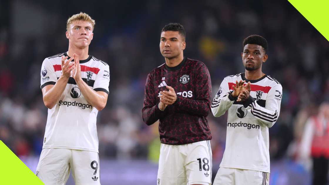 Amad Diallo and Rasmus Hojlund argued after Manchester United beat Viktoria Plzen in the Europa League Amad Diallo and Rasmus Hojlund argued after Manchester United beat Viktoria Plzen in the Europa League