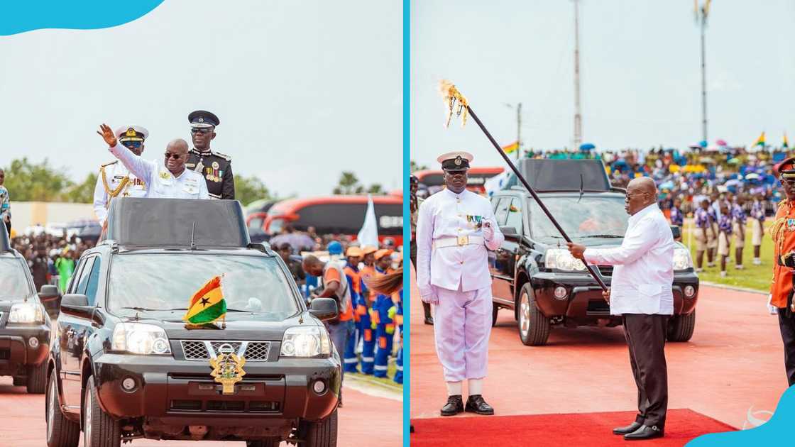 The former president of Ghana, Nana Akufo-Addo, during the 66th Independence Day celebrations The former president of Ghana, Nana Akufo-Addo, during the 66th Independence Day celebrations