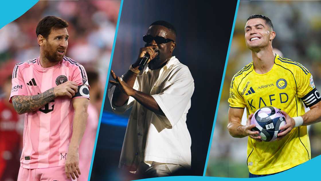 Cristiano Ronaldo, Lionel Messi, Sarkodie, Michael Owusu Addo, Rapperholic, Kumasi hosts Rapperholic, Sarkodie picks GOAT, Messi over Ronaldo, GOAT debate.