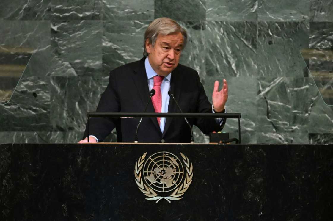 The UN General Assembly is set on October 9, 2022, to debate a resolution condemning Russia's annexation of four Ukrainian regions; Secretary-General Antonio Guterres, seen here on September 20 at the UN, has sharply denounced the Russian move The UN General Assembly is set on October 9, 2022, to debate a resolution condemning Russia's annexation of four Ukrainian regions; Secretary-General Antonio Guterres, seen here on September 20 at the UN, has sharply denounced the Russian move
