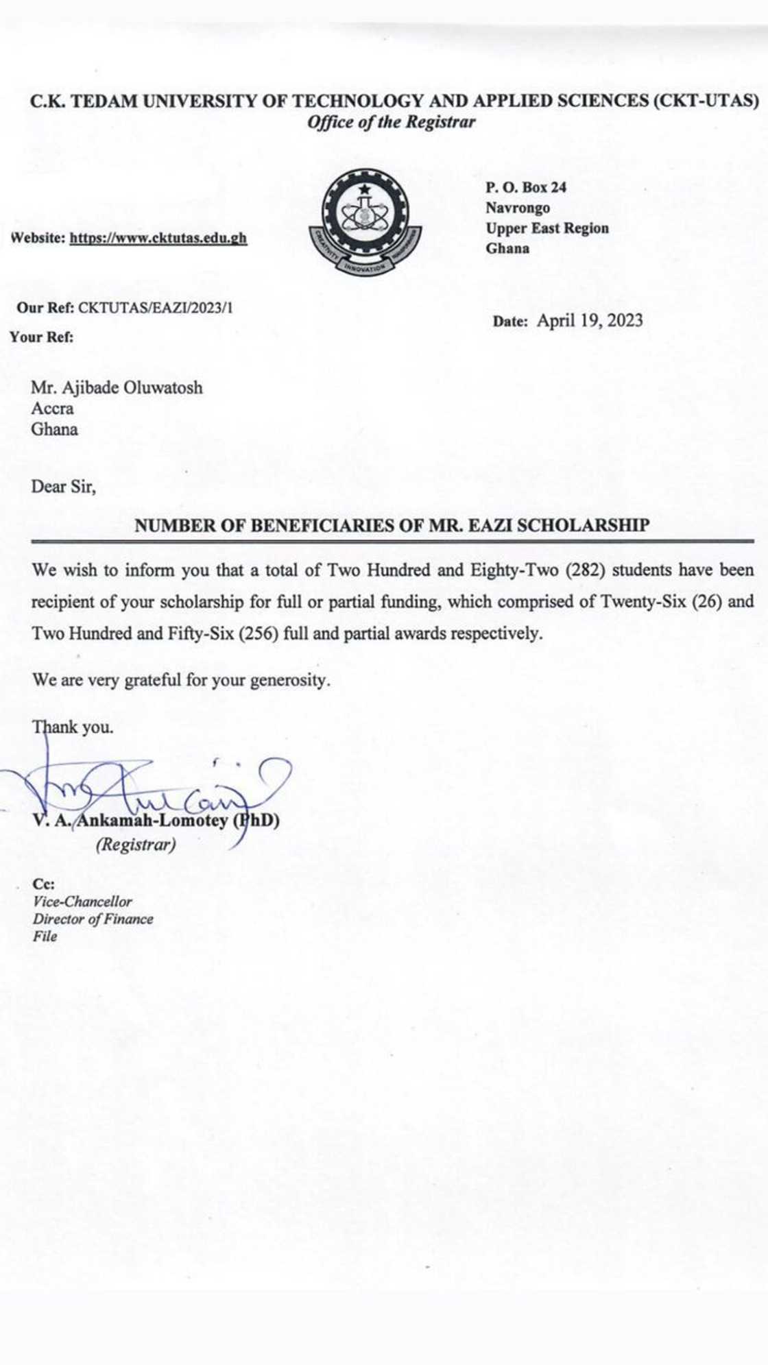 Mr. Eazi Launches Scholarship Fund To Support Students Mr. Eazi Launches Scholarship Fund To Support Students