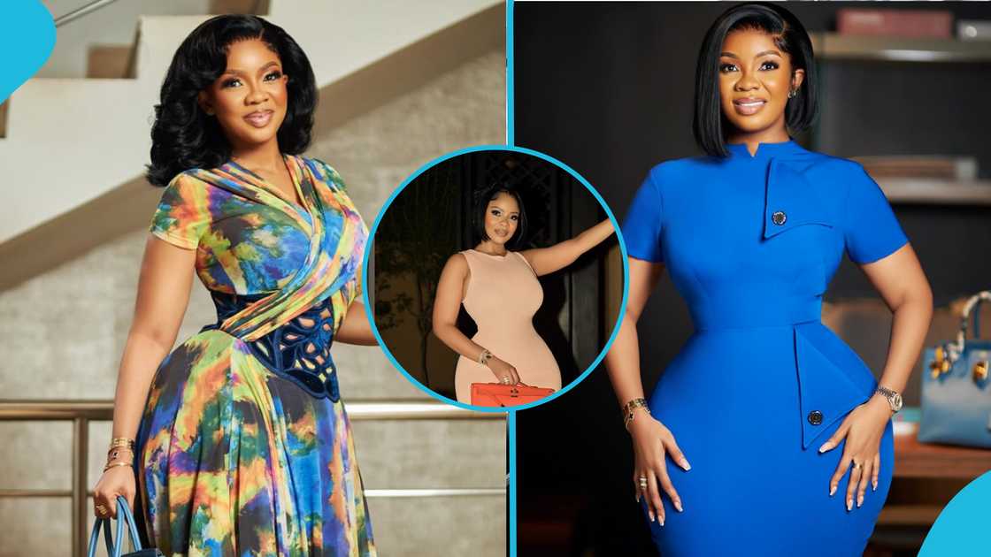 GHOne TV presenter Serwaa Amihere rocks glamorous hairstyles, Gh celebs, fashion GHOne TV presenter Serwaa Amihere rocks glamorous hairstyles, Gh celebs, fashion