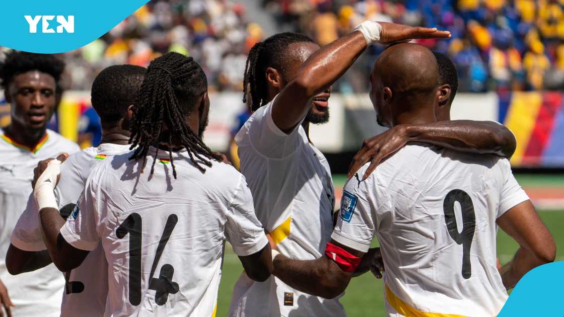Jordan Ayew celebrates goal, Black Stars draw with Chad, Ghana held to draw, Otto Addo explains draw, Kwasi Sibo called, 2026 FIFA World Cup qualifiers. Jordan Ayew celebrates goal, Black Stars draw with Chad, Ghana held to draw, Otto Addo explains draw, Kwasi Sibo called, 2026 FIFA World Cup qualifiers.