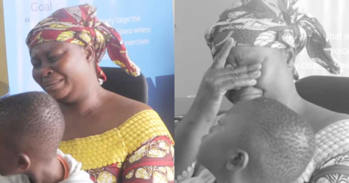 Mother in tears as her 6-year-old son with a hole in the heart receives over GHc52k for surgery Mother in tears as her 6-year-old son with a hole in the heart receives over GHc52k for surgery