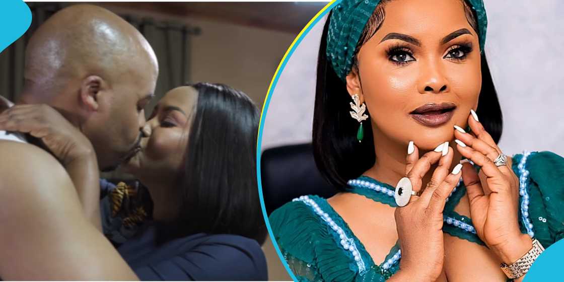 Nana Ama McBrown kisses actor in movie Nana Ama McBrown kisses actor in movie