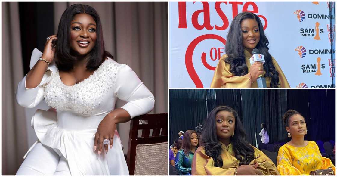 Jackie Appiah Dazzles In A Yellow Dress With Billowing Sleeves And GH¢113,000 Chanel Bag To Movie Premiere Jackie Appiah Dazzles In A Yellow Dress With Billowing Sleeves And GH¢113,000 Chanel Bag To Movie Premiere