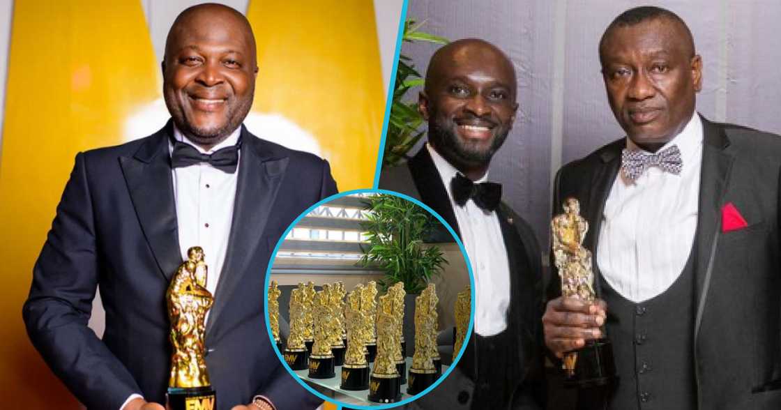 Photos of Ibrahim Mahama (L), Kojo Soboh (M - EMY Africa founder) and Dr Ernest Ofori Sarpong. Photos of Ibrahim Mahama (L), Kojo Soboh (M - EMY Africa founder) and Dr Ernest Ofori Sarpong.