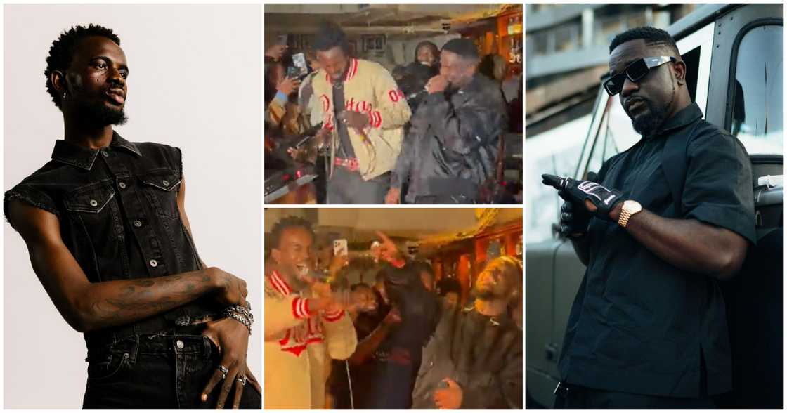 Black Sherif and Sarkodie. Black Sherif and Sarkodie.