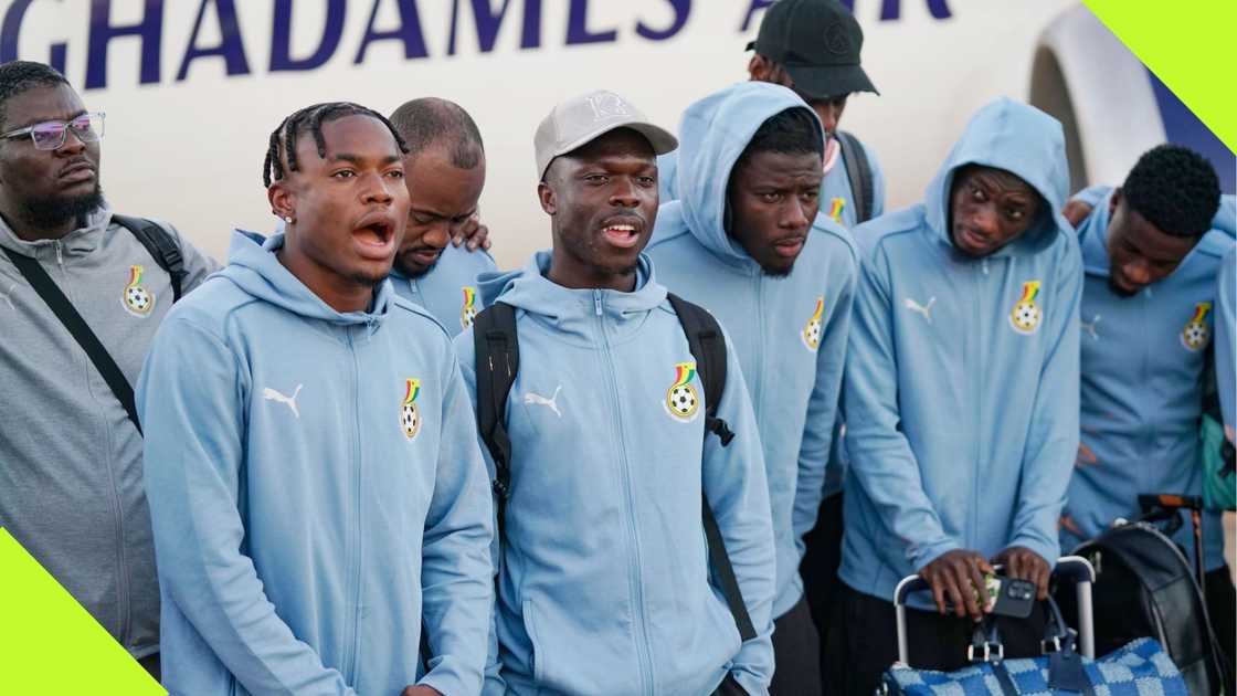 Black Stars players arrive in Libya for their crucial game against Sudan in AFCON qualifiers. Black Stars players arrive in Libya for their crucial game against Sudan in AFCON qualifiers.