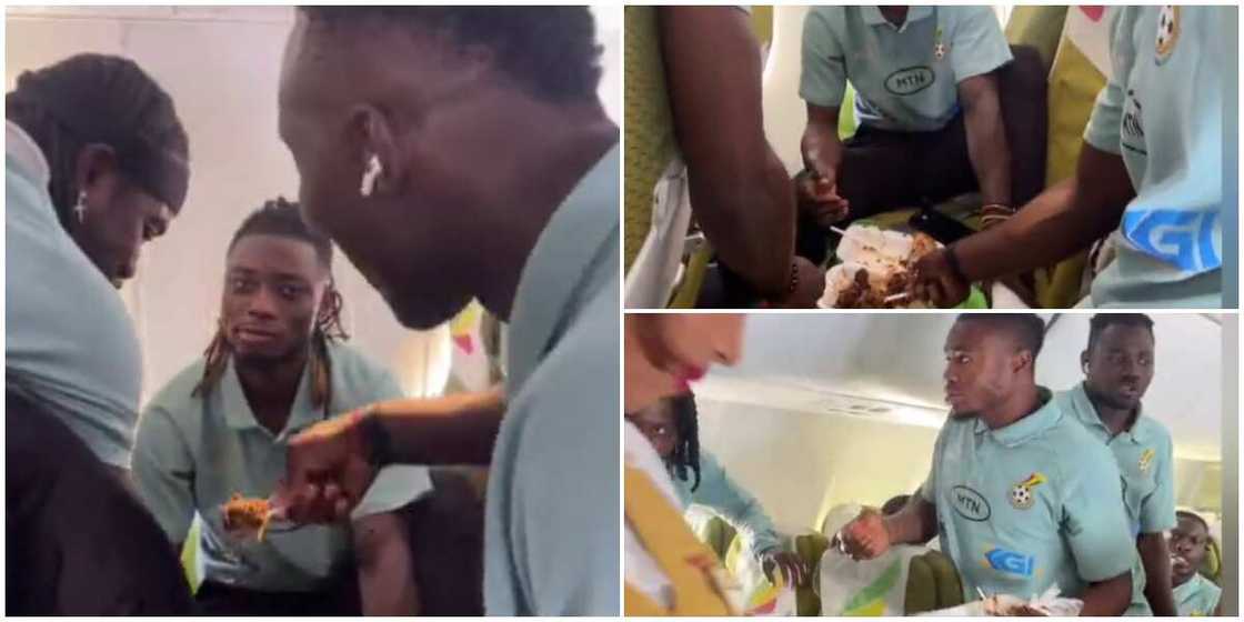 Black Stars eat waakye Black Stars eat waakye