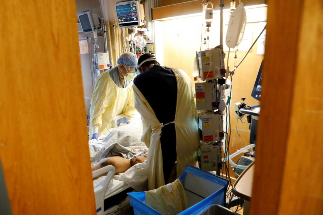 An army critical care nurse, tends to a Covid-19 patient on a ventilator; a predictive AI tool could soon help doctors better understand the likelihood of key patient outcomes An army critical care nurse, tends to a Covid-19 patient on a ventilator; a predictive AI tool could soon help doctors better understand the likelihood of key patient outcomes