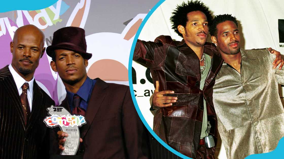 The Wayans brothers at different award ceremonies