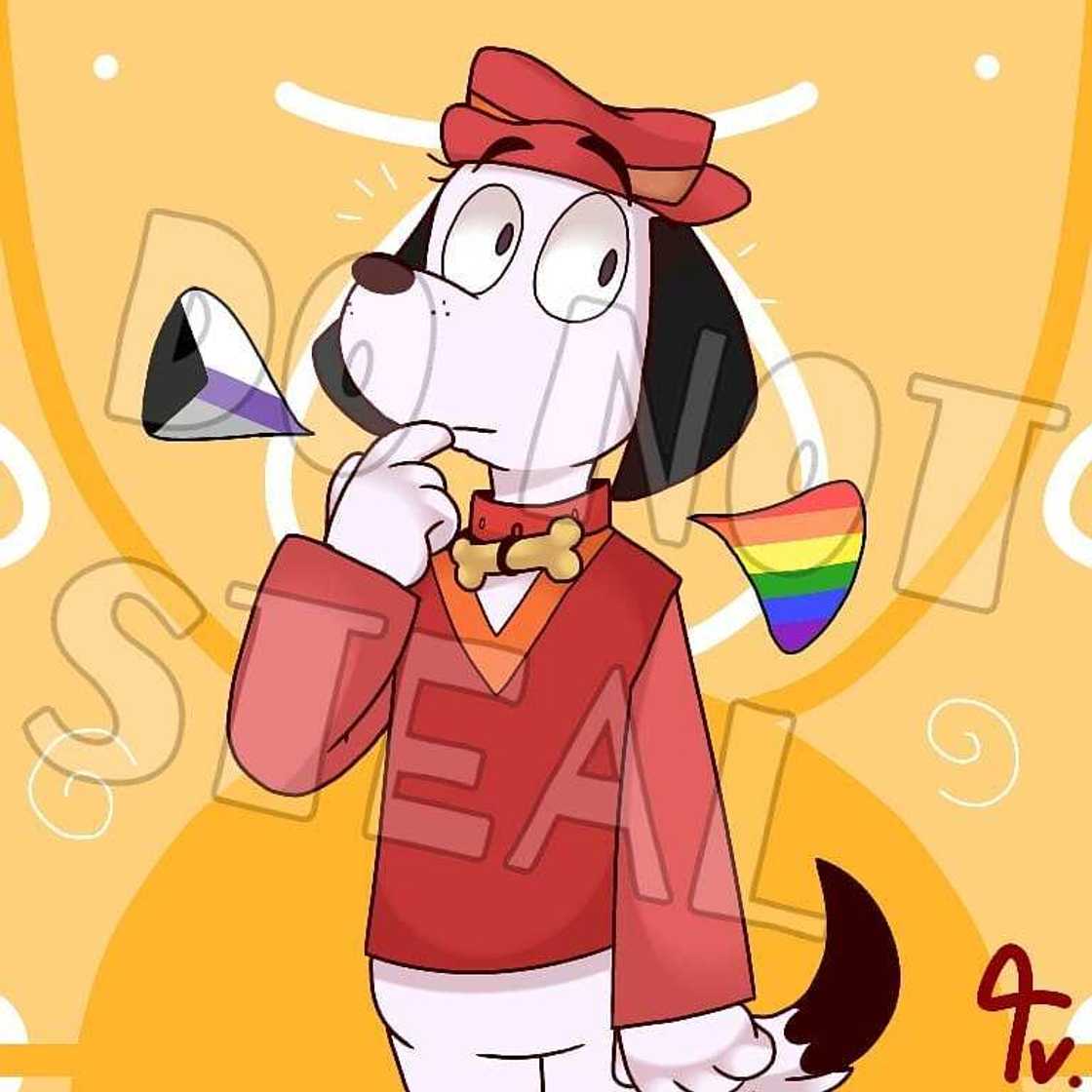 Dog cartoon character