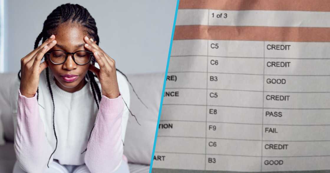 Photo of girl's 2022 WASSCE result. Photo of girl's 2022 WASSCE result.