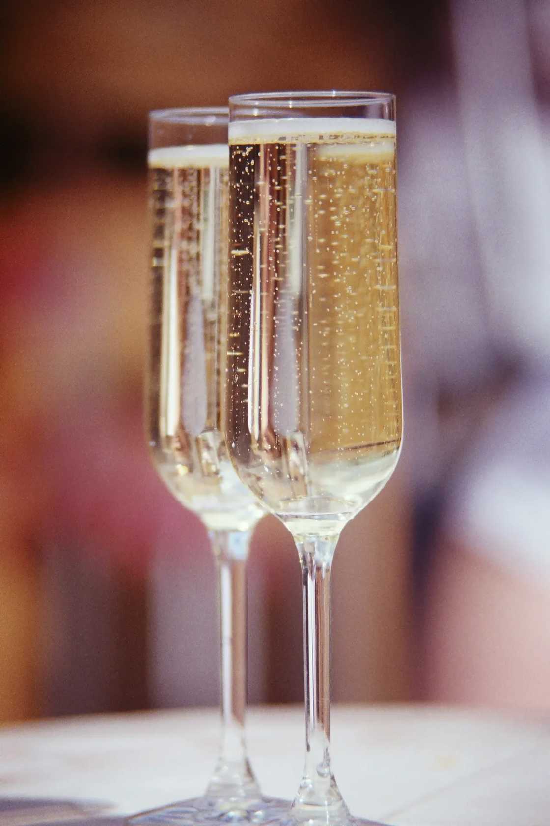 Two glasses of champagne