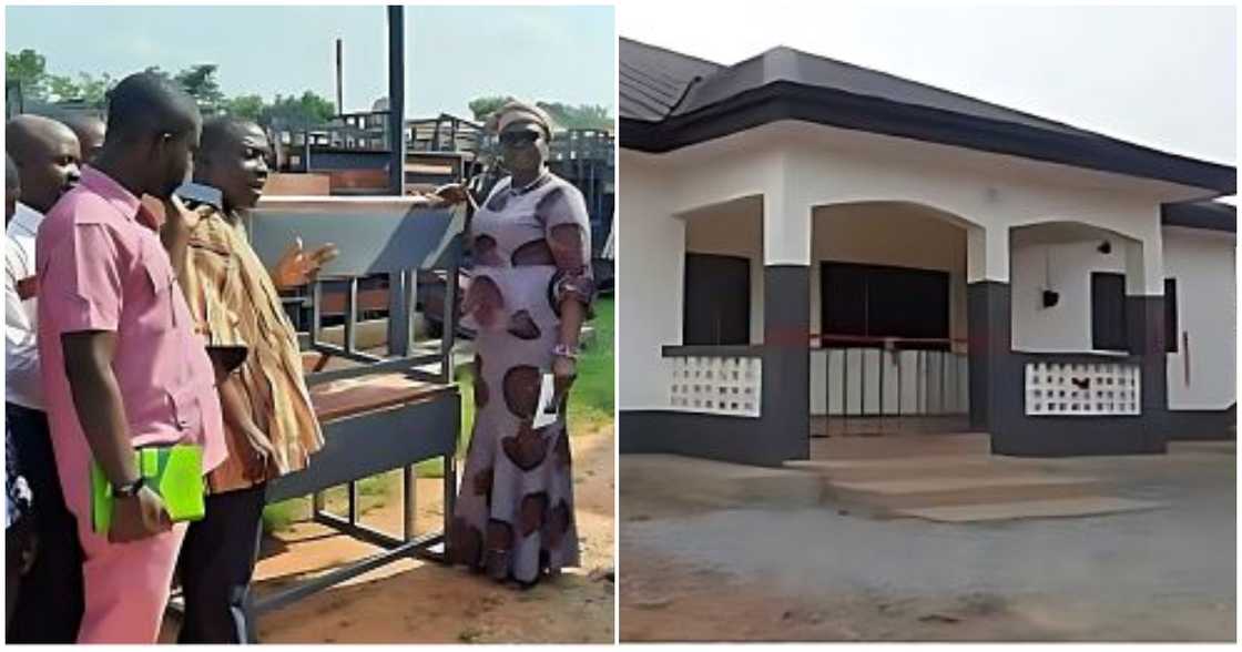 Dormaa East District and the three bedroom house they built Dormaa East District and the three bedroom house they built