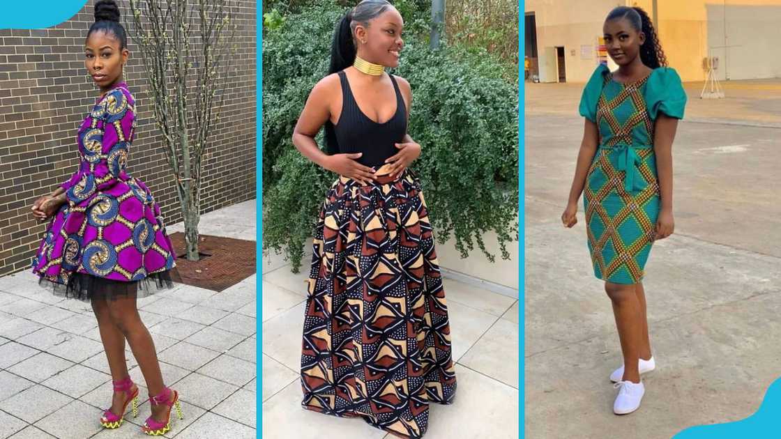 Teenagers wearing Ankara dresses Teenagers wearing Ankara dresses