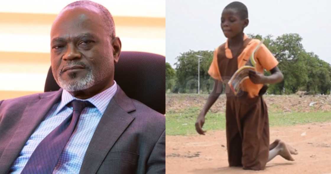 Dr Kofi Amoah: Businessman promises GHc 25k for Ghanaian girl who crawls 2km to school Dr Kofi Amoah: Businessman promises GHc 25k for Ghanaian girl who crawls 2km to school