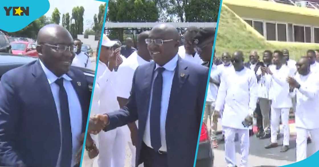 Bawumia Gets Huge Welcome From Presidential Staffers At Jubilee House After NPP Flagbearer Victory Bawumia Gets Huge Welcome From Presidential Staffers At Jubilee House After NPP Flagbearer Victory