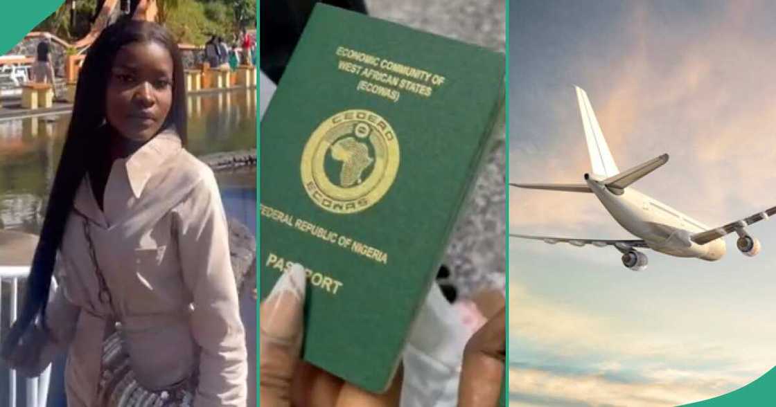 Lady travels to Mauritius using her Nigerian passport.