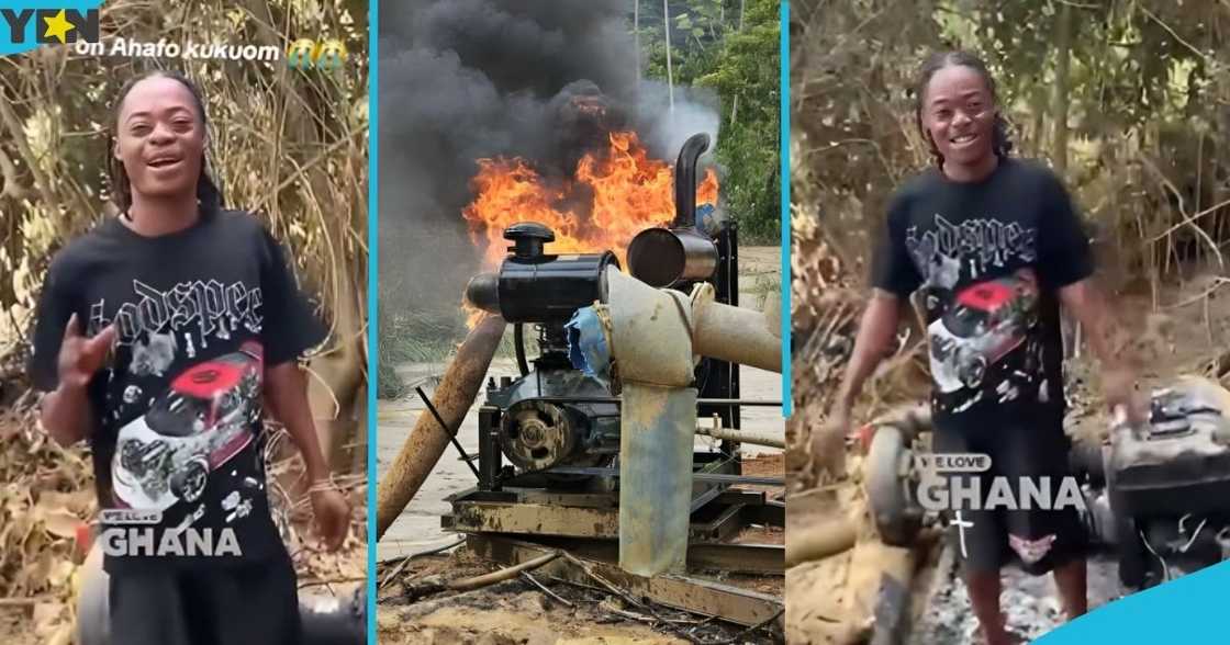 A galamsey operator, Ahafo Kukuom, threat against government officials, illegal mining site, National Interdisciplinary Anti-Galamsey and Mining Operations Squad, NAIMOS.