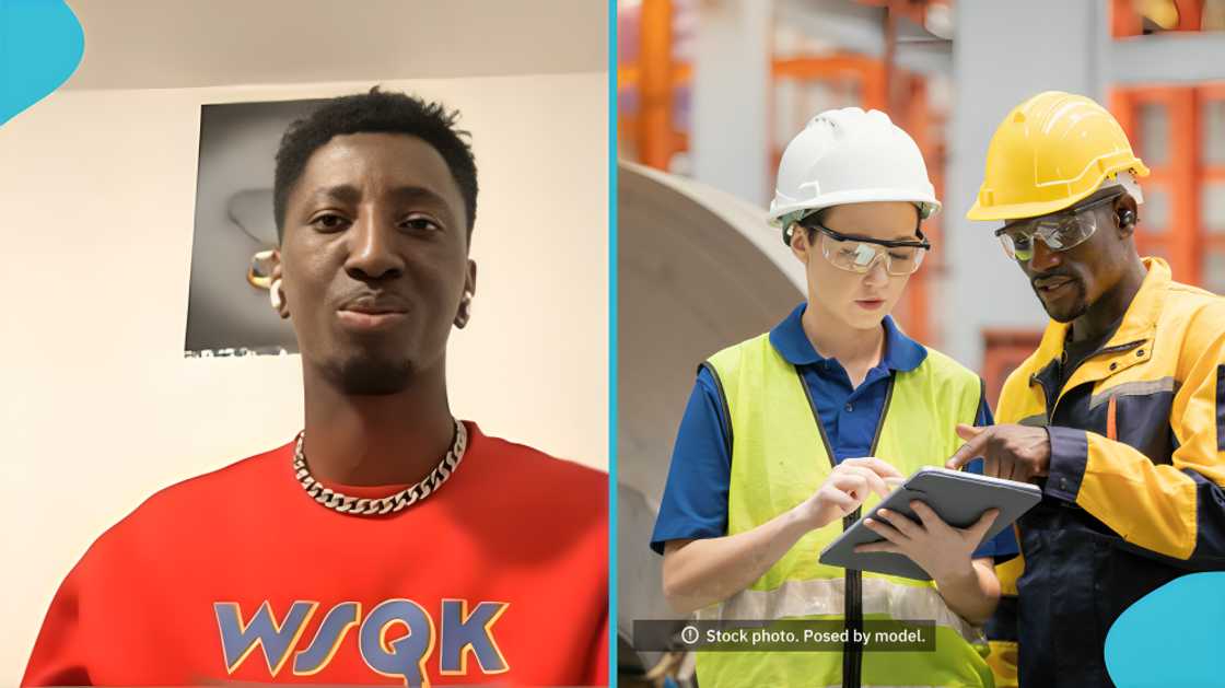 Ghanaian man, relocate to Germany, seek greener pastures, age, work, dismiss