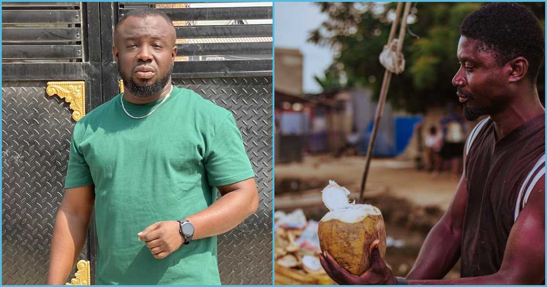Photo of Jeneral Ntatia and coconut Photo of Jeneral Ntatia and coconut