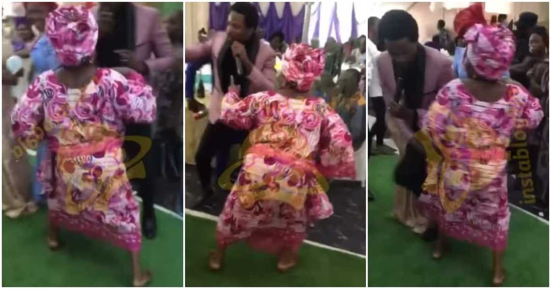 Grandma, old woman, wedding in Edo state, dance with great energy, MC Grandma, old woman, wedding in Edo state, dance with great energy, MC