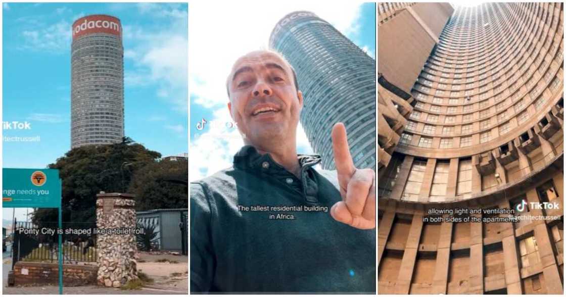 Apartment building in Africa shaped like a toilet roll Apartment building in Africa shaped like a toilet roll