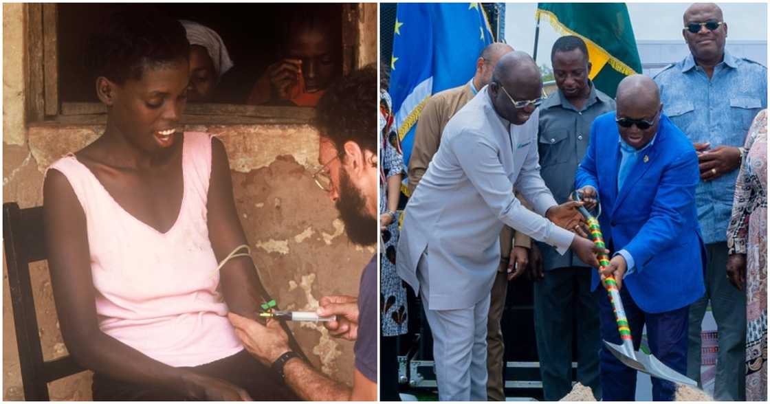 Nana Akufo-Addo has said he approved the trial of malaria vaccines in Ghana because they are safe. Nana Akufo-Addo has said he approved the trial of malaria vaccines in Ghana because they are safe.