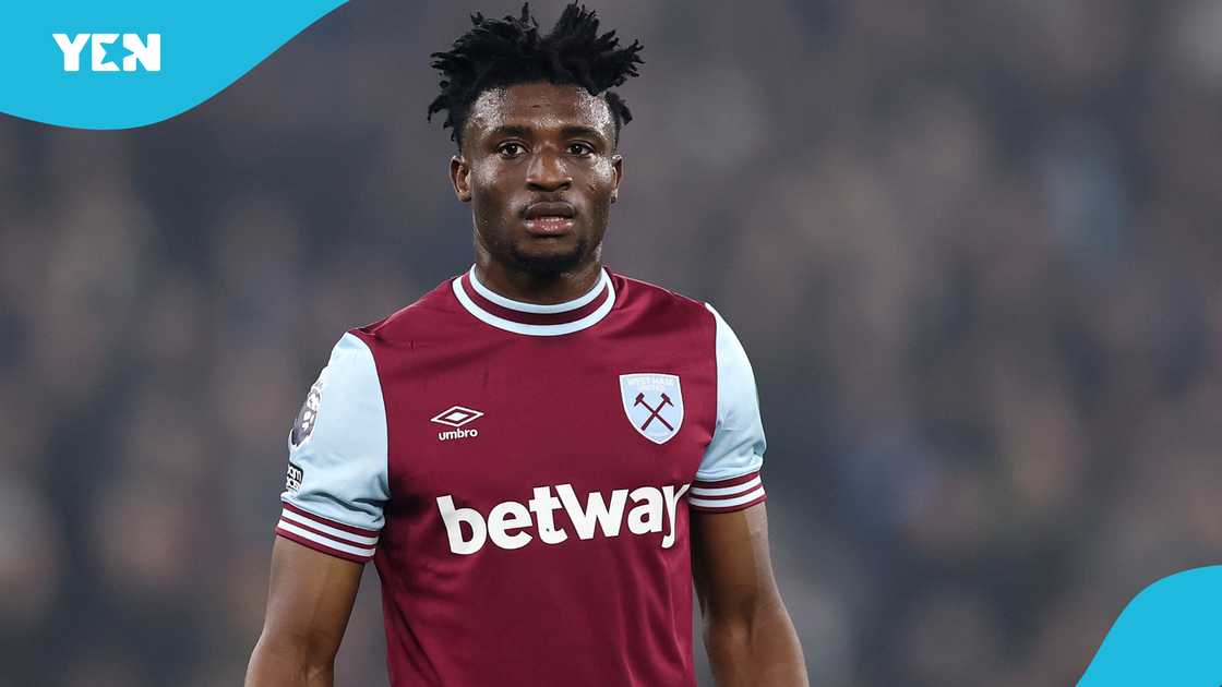 Mohammed Kudus of West Ham during the Premier League match between West Ham United FC and Newcastle United FC at London Stadium on March 10, 2025 in London, England Mohammed Kudus of West Ham during the Premier League match between West Ham United FC and Newcastle United FC at London Stadium on March 10, 2025 in London, England