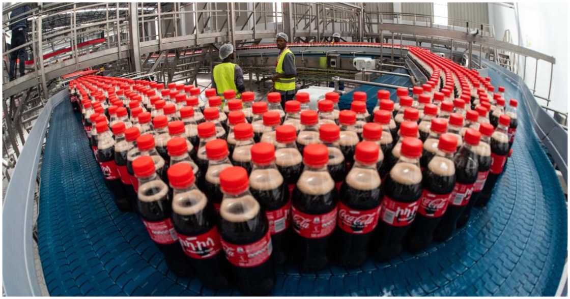 Local employees of the Coca Cola factory in Sebta, Ethiopia