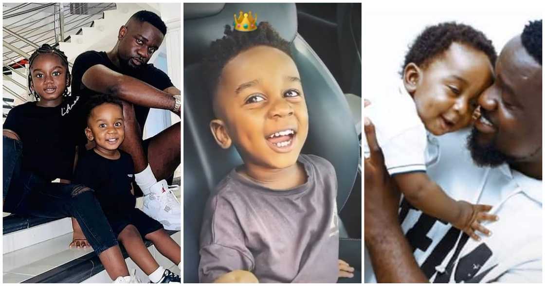 Sarkodie and children Sarkodie and children
