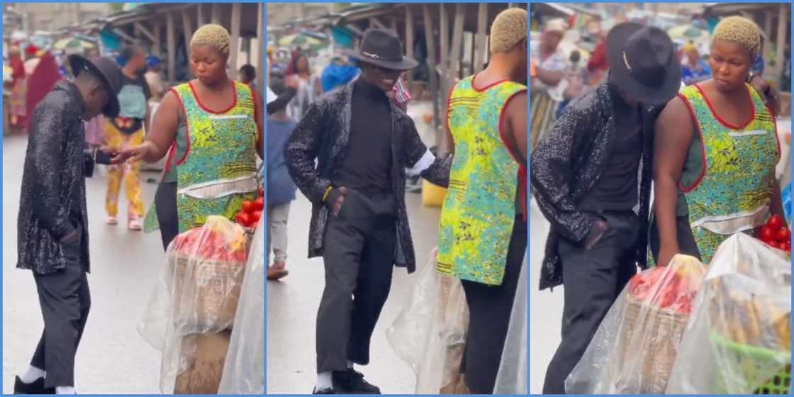 Photo of Ghanaian man dancing in public Photo of Ghanaian man dancing in public