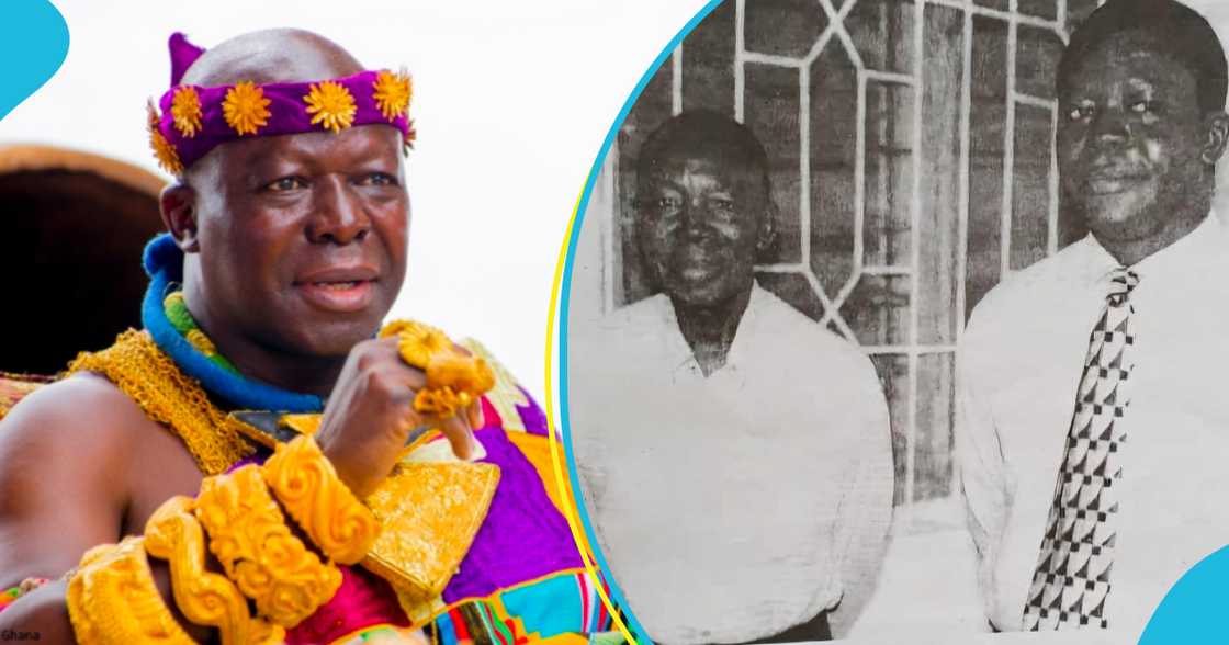 Asantehene: Otumfuo flaunts photo of his handsome dad, leaves many confused