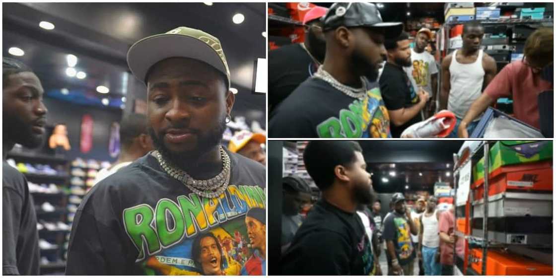 Davido takes 30BG crew on shopping. Davido takes 30BG crew on shopping.