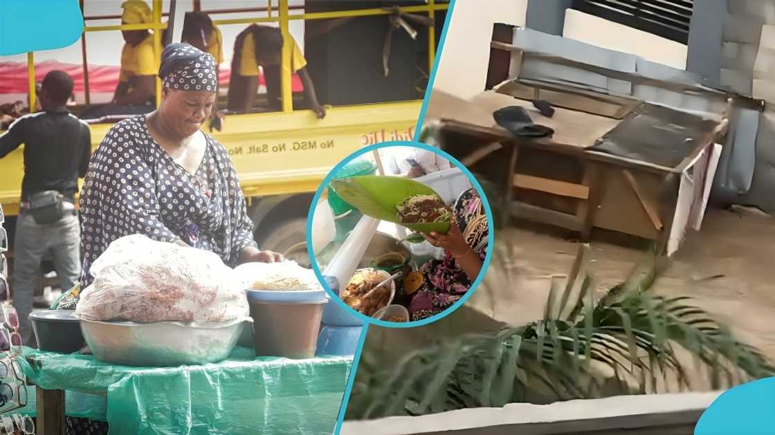 Accra Floods, Food Vendor Loses Source of Income, Heavy Rains in Ghana, Sunday's Rain Accra Floods, Food Vendor Loses Source of Income, Heavy Rains in Ghana, Sunday's Rain