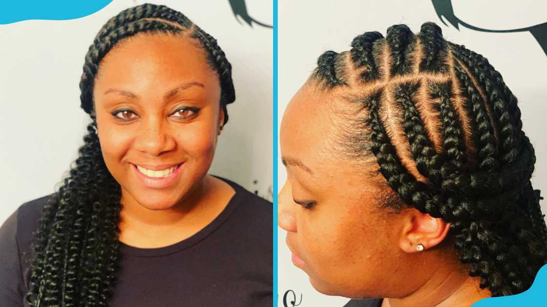 Large cornrow twists