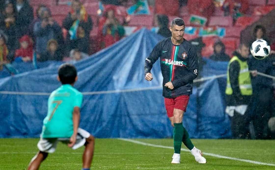 Ronaldo and son Ronaldo and son