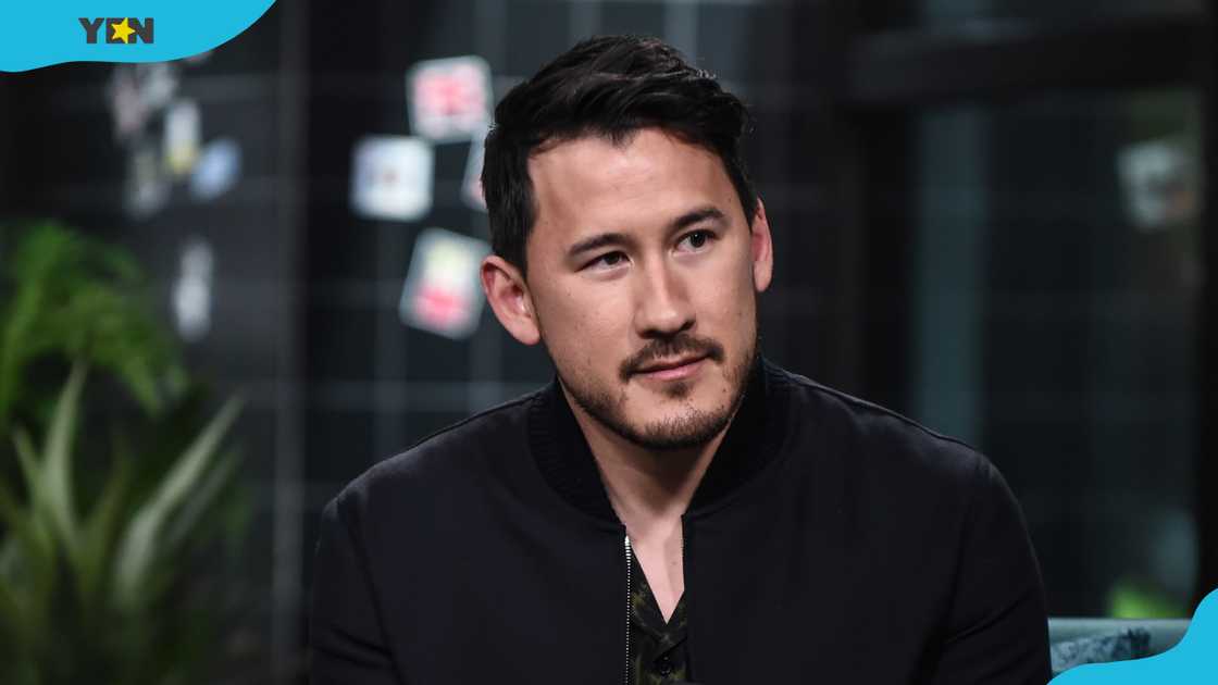 Markiplier at the Build Series to discuss his new game "A Heist with Markiplier" at Build Studio. Markiplier at the Build Series to discuss his new game "A Heist with Markiplier" at Build Studio.